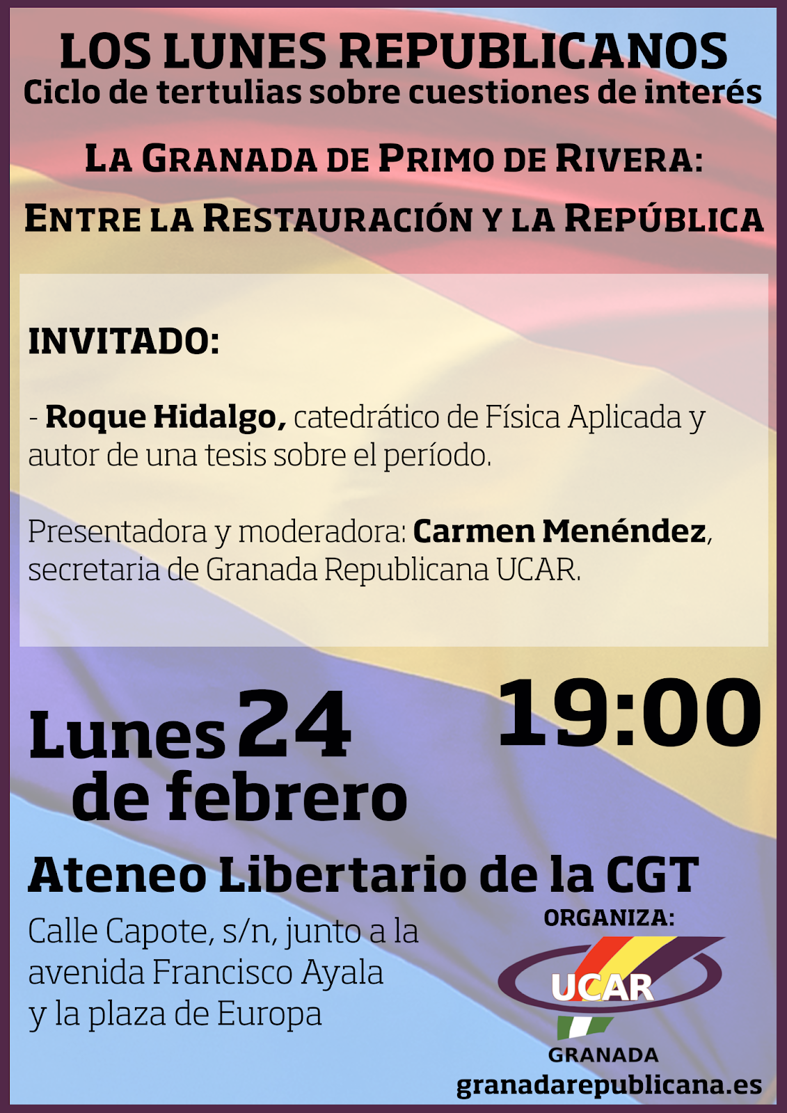 Granada Primo Rivera – Los Lunes Republicanos – 24 Febrero 2020 – Ateneo Libertario CGT